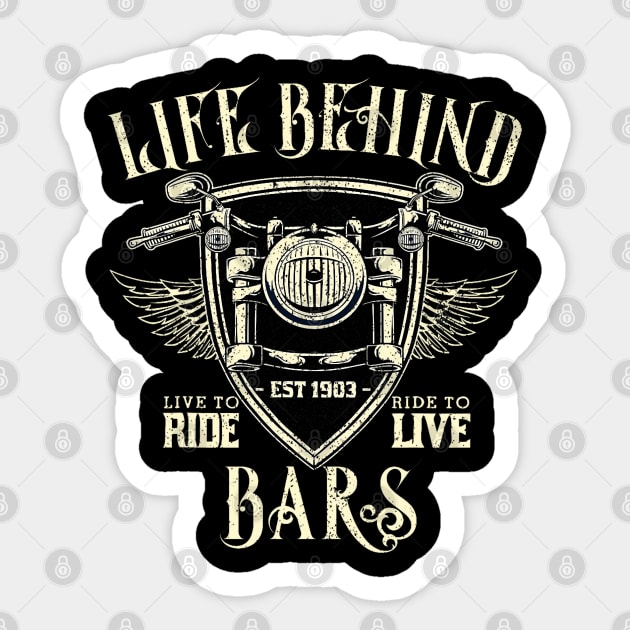 life behind bars Sticker by Graphic tees